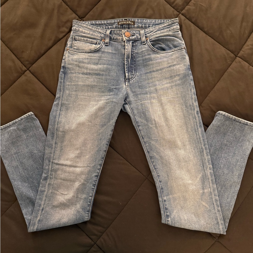 Monfrere Denim High Waisted Skinny Jeans for Men